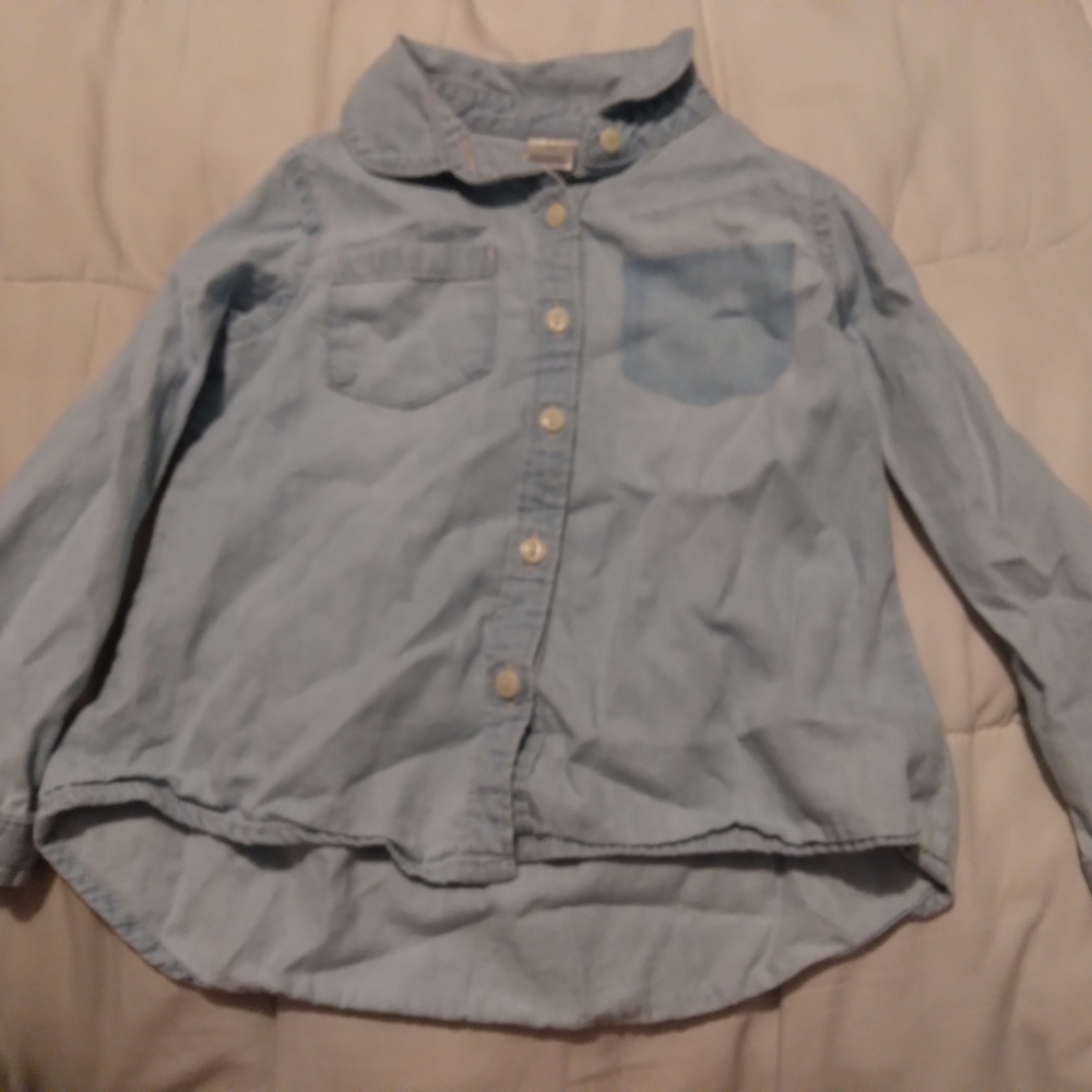 Kids Light Blue Button-Up Shirt